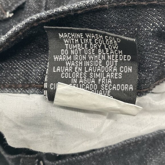 Mens Jeanetix Black Dress Jeans Sz 38 X 31 Tapered Leg Comfort Fit - Picture 7 of 11